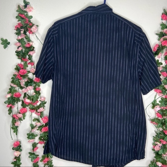 Helix Black Gray Striped Button Up Mens XL Casual Outdoor Walking - Picture 3 of 6